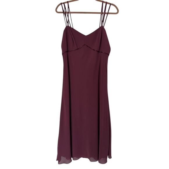 After Six Dresses & Skirts - After Six Cocktail Midi Dress Women’s Size 12 Burgundy Aubergine Rare